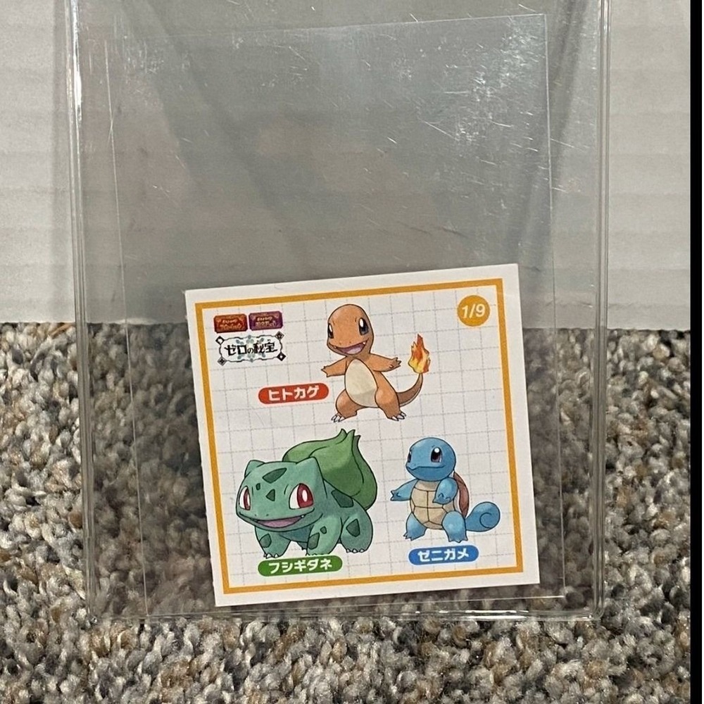 Pokemon Sticker Japanese Get Mythical Pokemon Campaign Kanto Starters 1/9